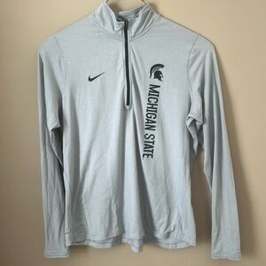 Mens Nike dri-fit Michigan State quarter zip